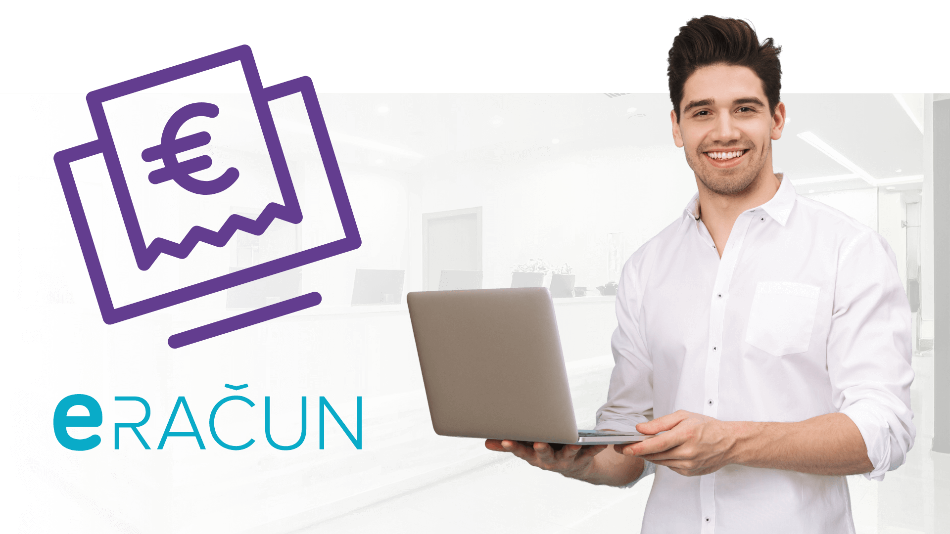 Osoba koristi eRačun