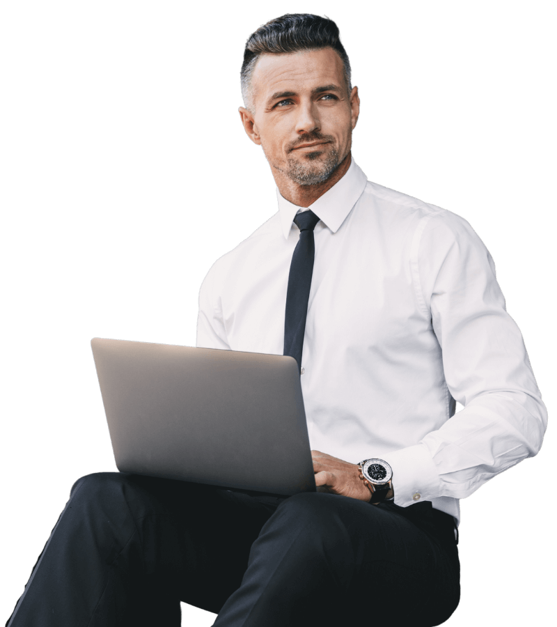 Poslovni čovjek koristi eRačun