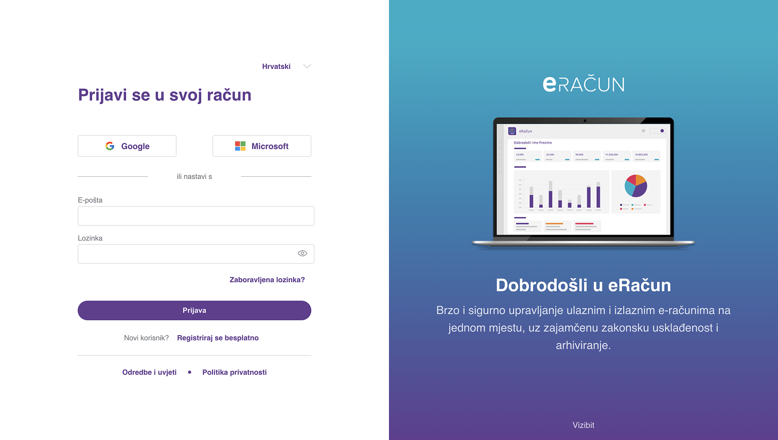 1. Korak - Registracija